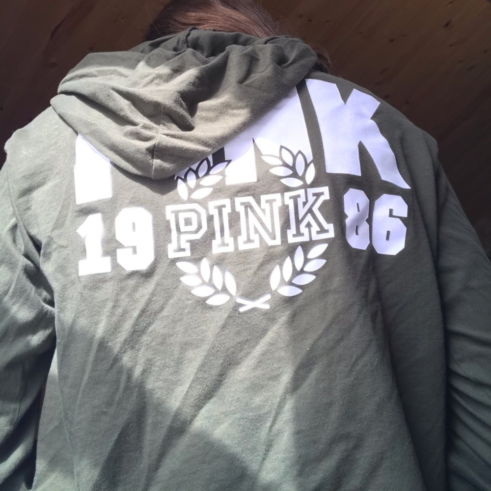 A green sweater from the brand pink